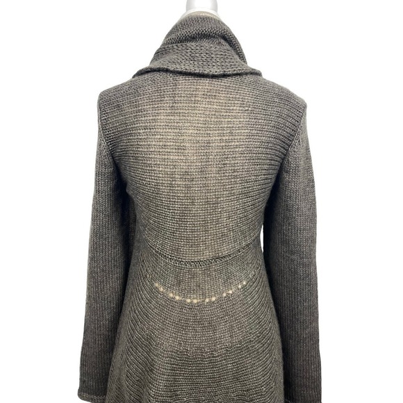 FDJ French Dressing Jeans Gray Alpaca Wool Blend Cardigan Sweater Small Classic - Picture 5 of 10